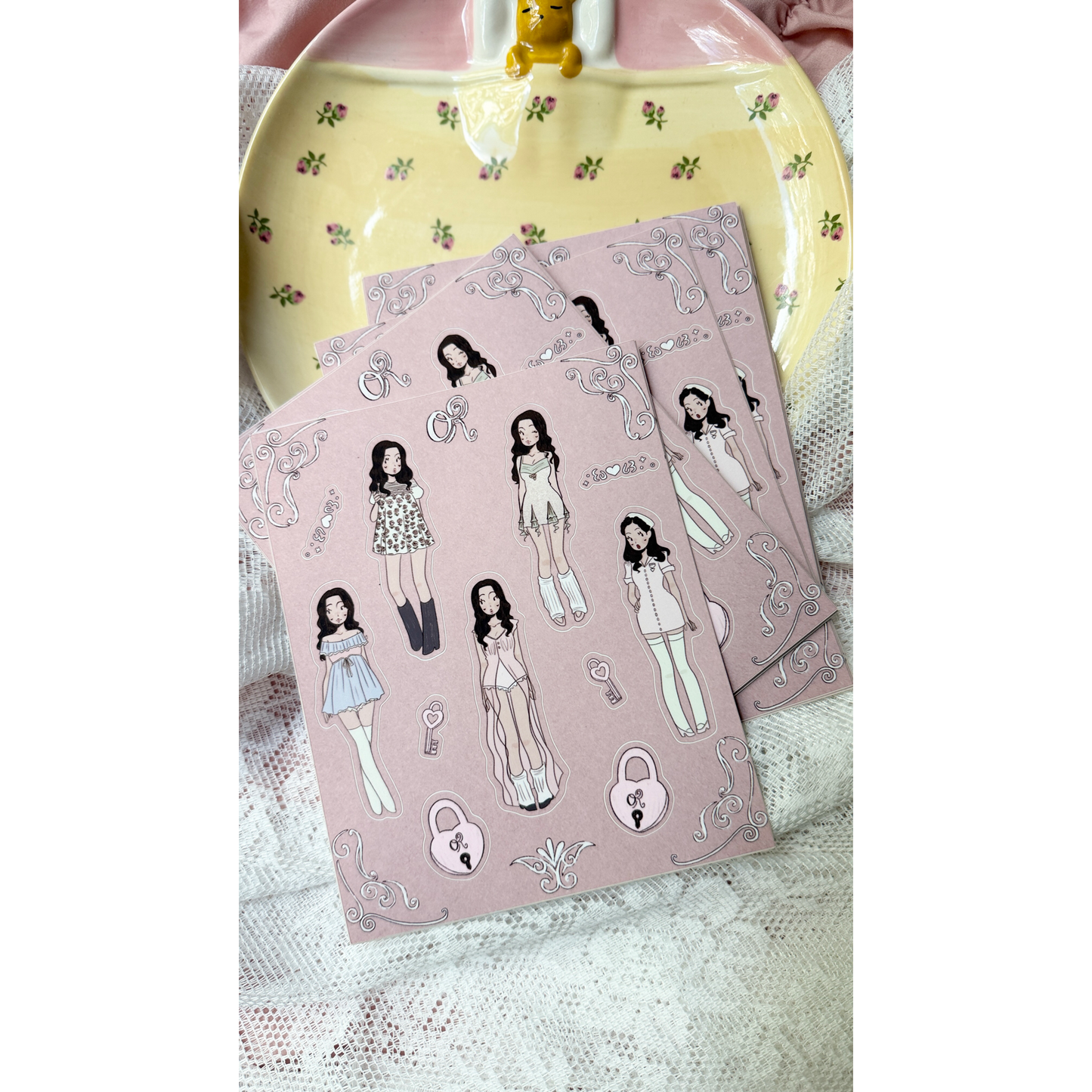 Olivia Rodrigo Outfits Sticker Sheet
