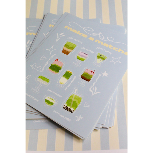 Make a Matcha Sticker Sheet