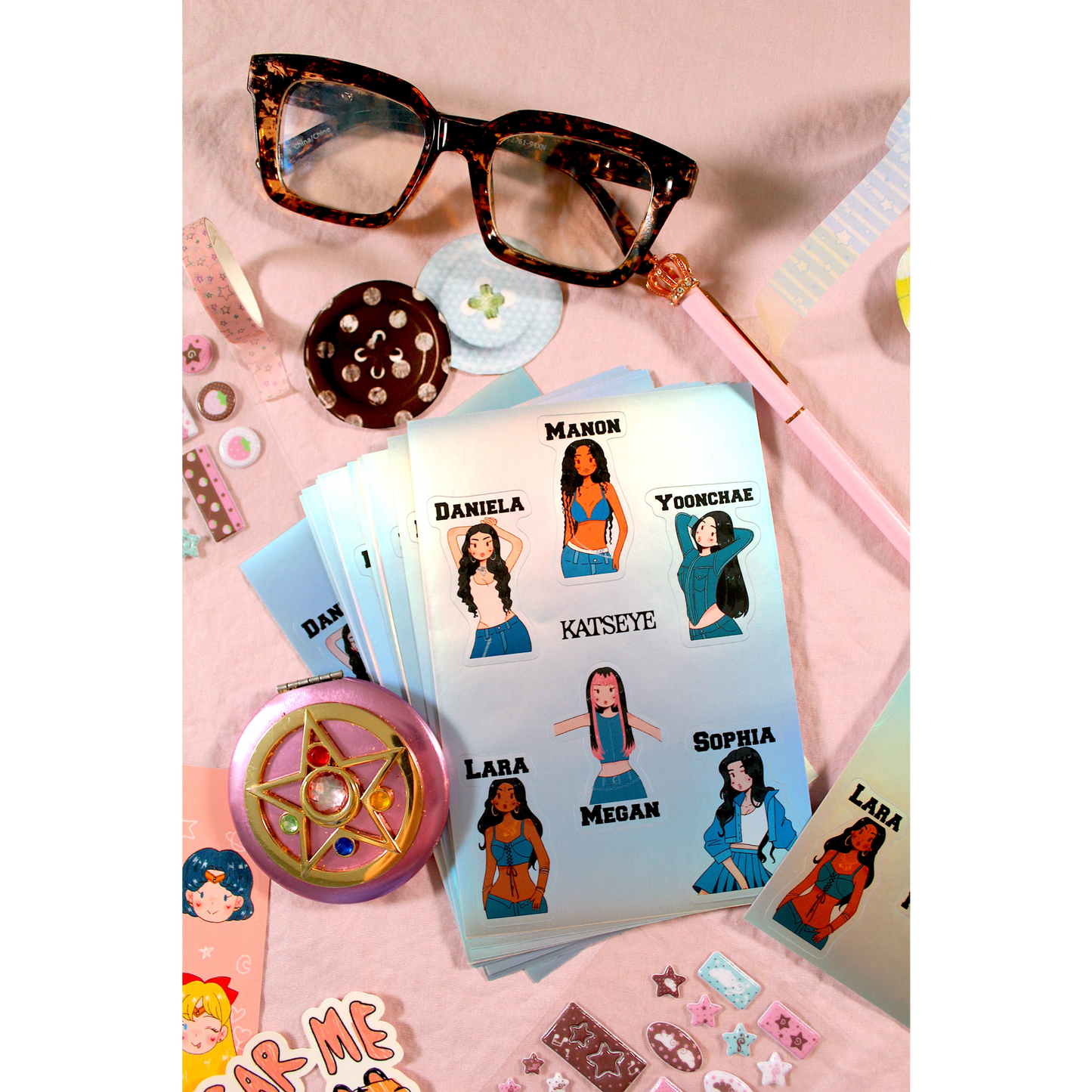 Katseye Sticker Sheets