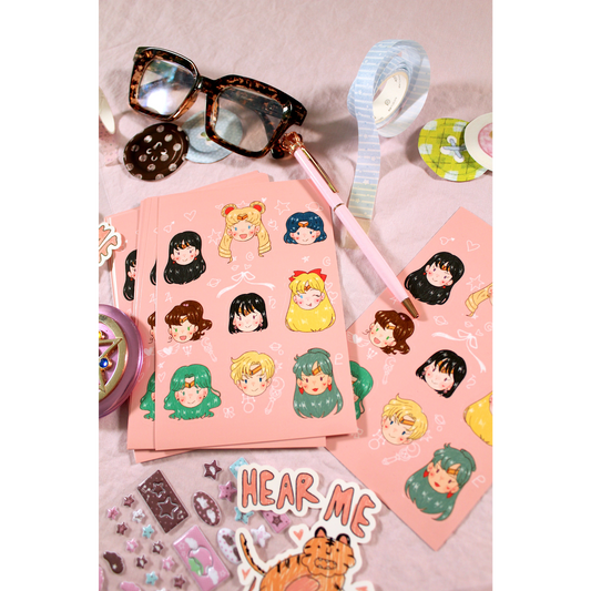 Sailor Moon & Senshi Sticker Sheet