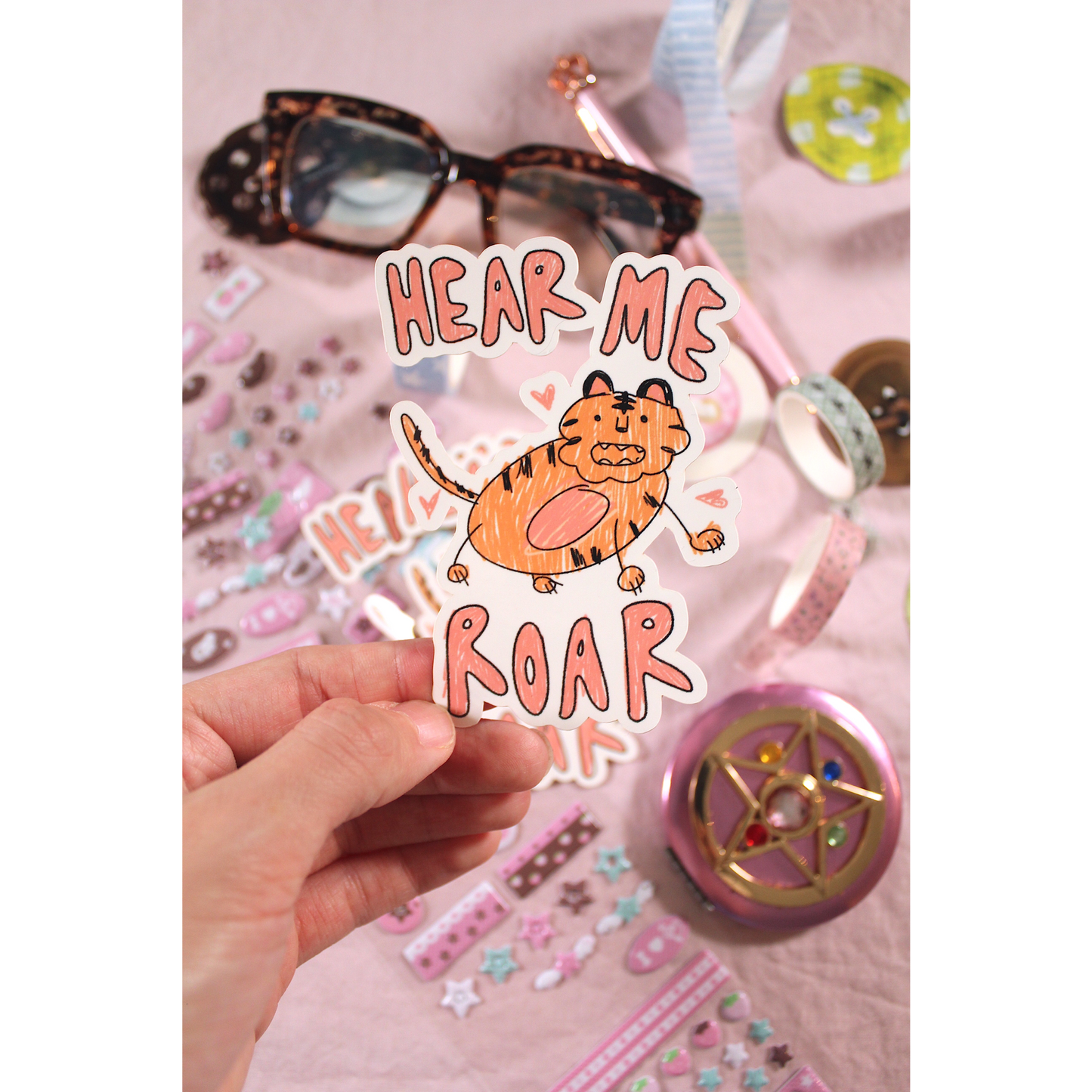 Hear Me Roar Stickers