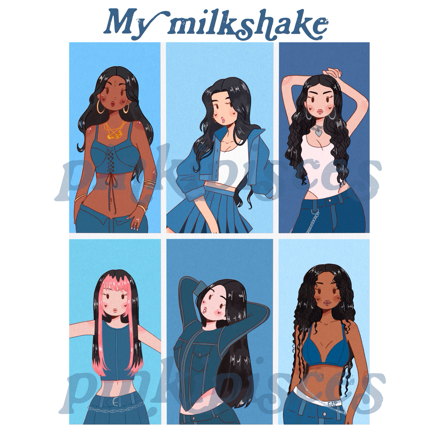 Katseye Milkshake Print