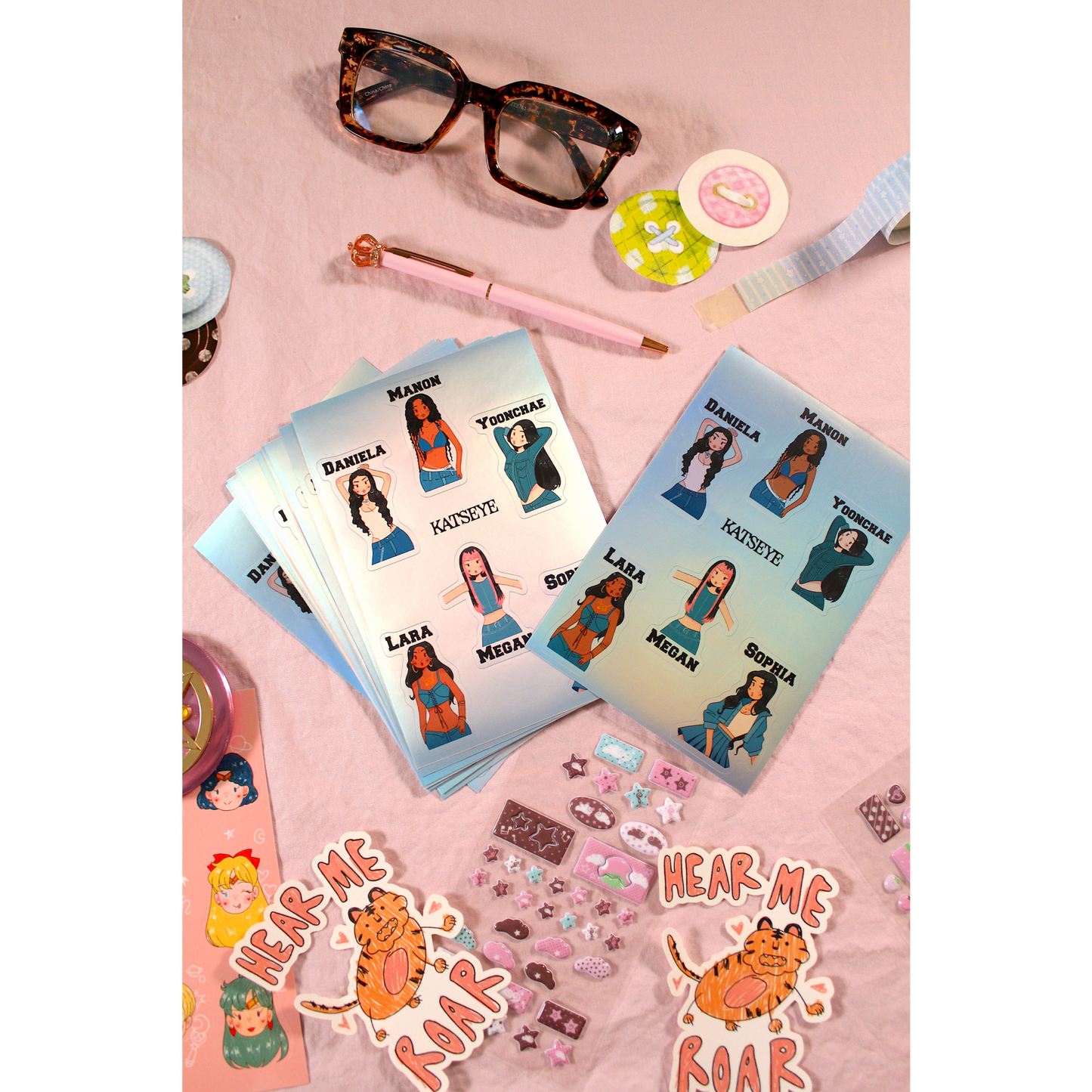 Katseye Sticker Sheets