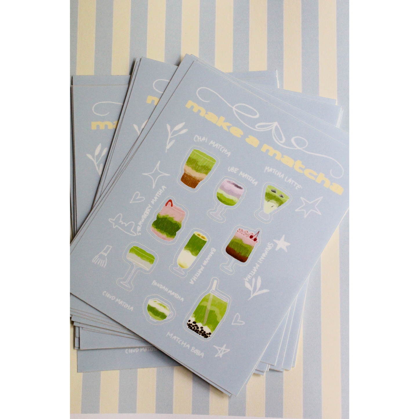 Make a Matcha Sticker Sheet