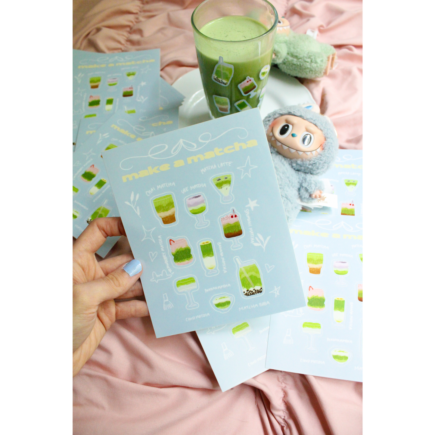 Make a Matcha Sticker Sheet