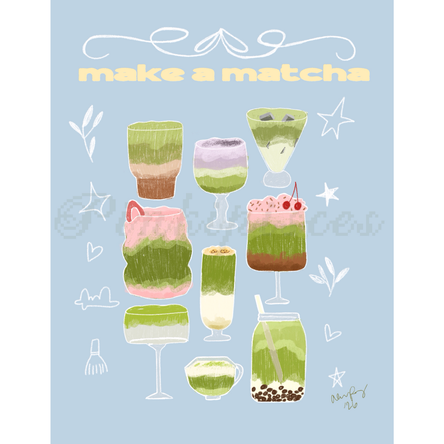 Make a Matcha Art Print