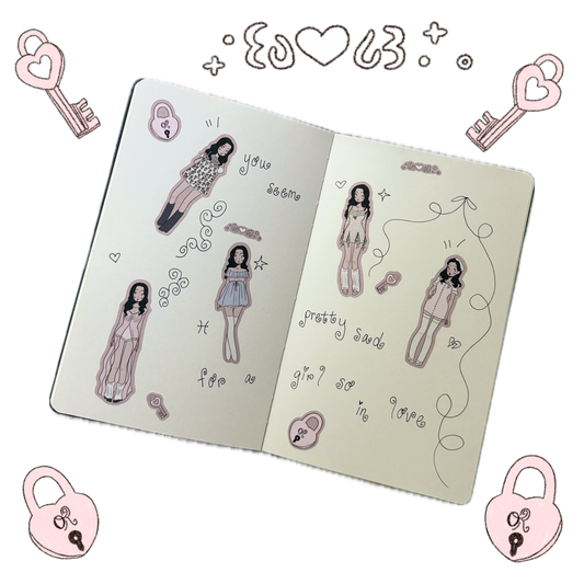 Olivia Rodrigo Outfits Sticker Sheet